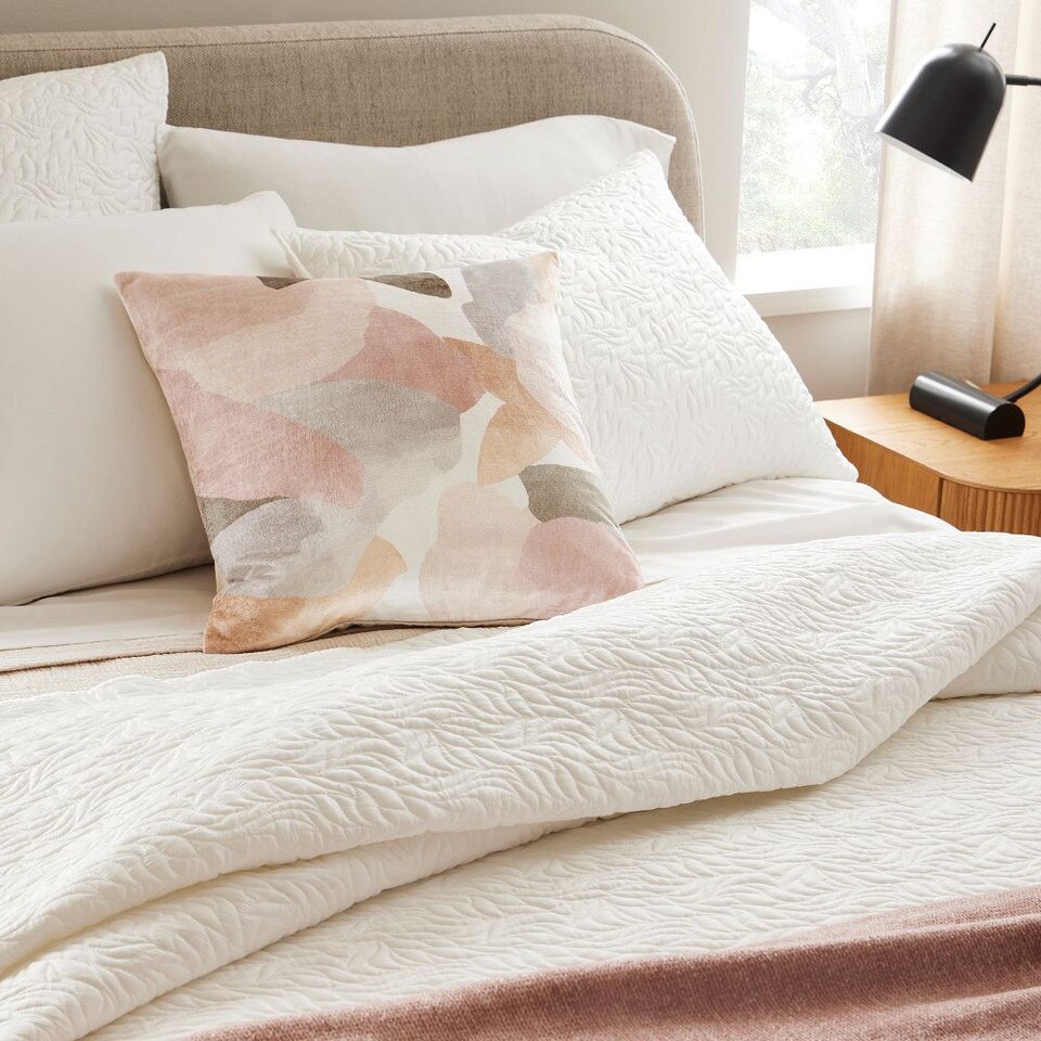 Silky TENCEL™ Floral Bedspread & Pillowcases West Elm UK